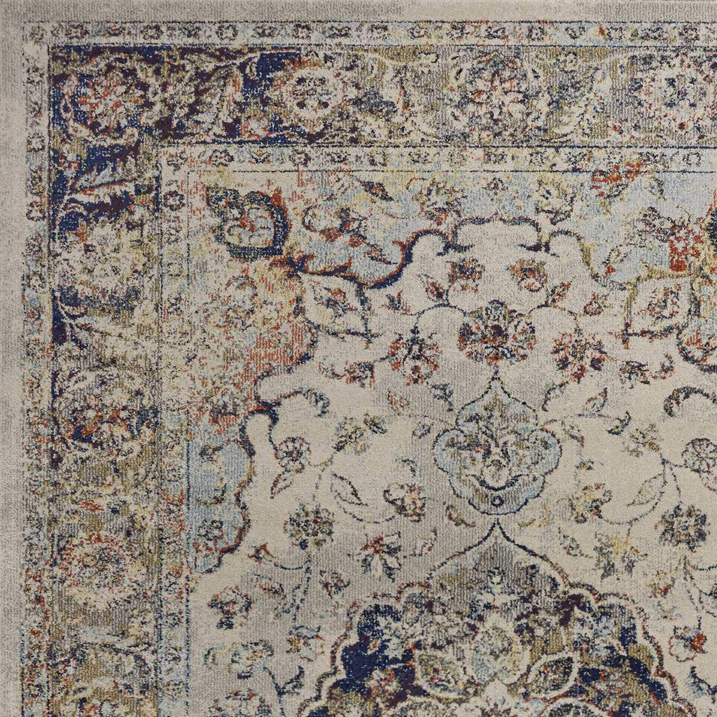 HomeRoots Decor 5'3'X 7'7' Polypropelene Ivory Area Rug