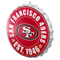 FOCO San Francisco 49ers NFL Metal Distressed Bottlecap Sign