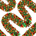 50 Ft Christmas Tinsel Garland Thick Tinsel Garland Xmas Tree Decorations Metallic Tinsel Twist Garland for Christmas, Birthday,