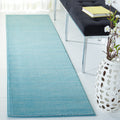 SAFAVIEH Vision Collection Runner Rug - 22 x 12, Aqua, Modern Ombre Tonal Chic Design, Non-Shedding & Easy Care, Ideal for Hig