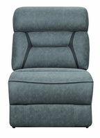 Coaster Home Furnishings 600370AC Camargue Casual Reclining Power Sectional Sofa, Grey