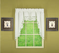 Today'S Curtain Imperial Classic Drawn Cutwork Window Swag, 38-Inch, White