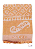 Mandhania Solapur Chaddar Single Blanket Cotton,Rayon & Viscose Pack of 1  Yellow