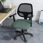 Forcheer Office Desk Chair Seat Covers Water Resistant Jacquard Computer Chair Seat Cushion Slipcovers-Laurel Green