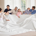 Bedsure 100% Cotton Large Blanket Oversized King For Bed - Waffle Weave Fall Blanket, Lightweight And Breathable Big Blanket, Wh