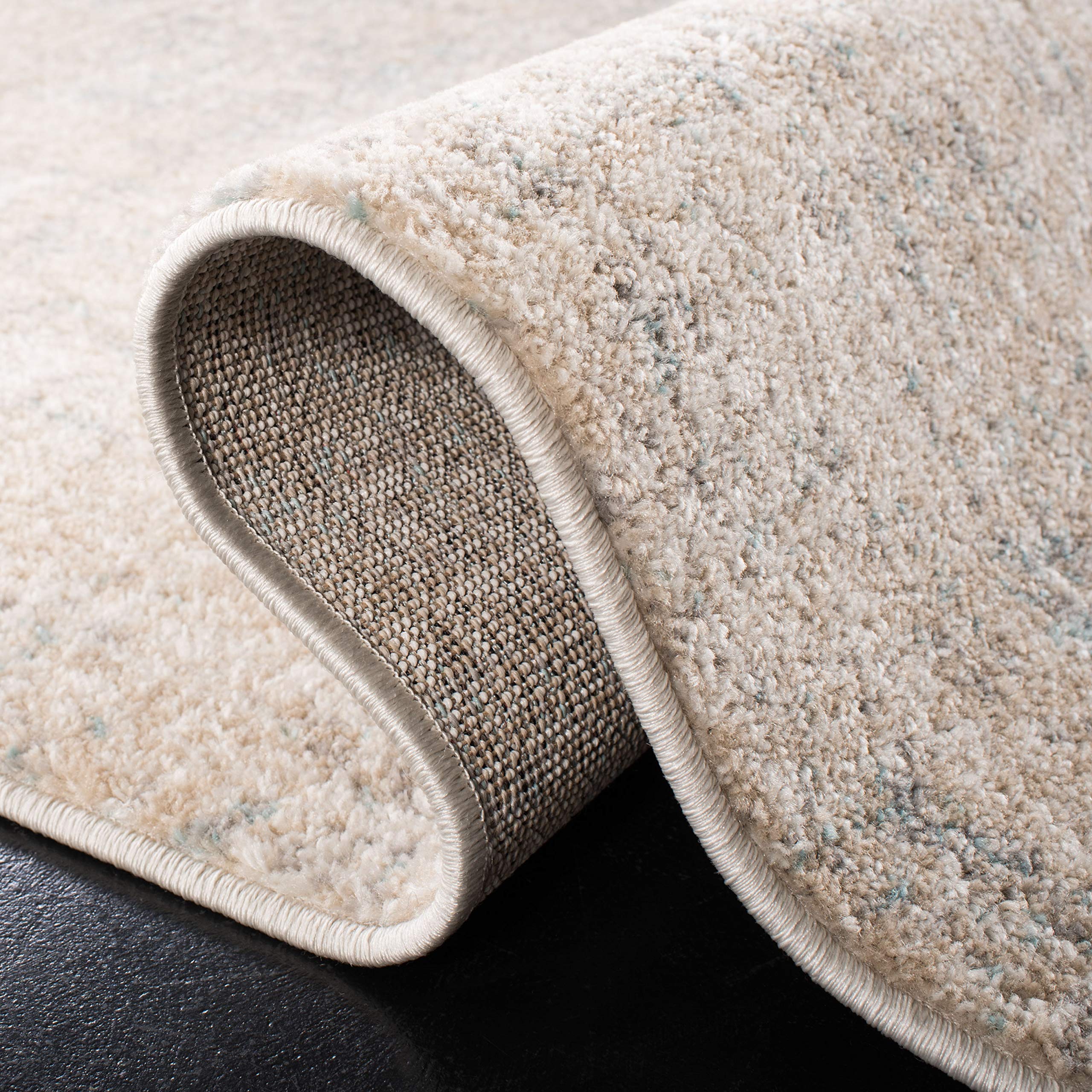 Safavieh Adirondack Collection Accent Rug - 4' X 6', Beige & Slate, Modern Abstract Design, Non-Shedding & Easy Care, Ideal For