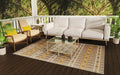Mad Mats Geometric Outdoor Rug, Reversible Plastic Mat (6' X 9', Moroccan - Arts & Crafts)