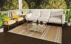 Mad Mats Geometric Outdoor Rug, Reversible Plastic Mat (5' X 8', Moroccan - Arts & Crafts)