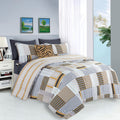 Elegant Comfort Silky Soft 8-Piece Animal Print Bed-In-A-Bag Comforter Set, Includes 4Pc Smart Sheet Set, Comforter, Decorative Pillow, Matching Pillowcases And Shams - Full/Queen, Gold