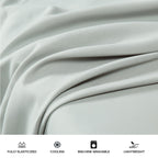 UGG Hedi Cali King Sheet Set - 4-Piece Luxury Cooling Sheets, Deep Pockets, Hypoallergenic, Mineral Green, Soft & Lightweight Bedding