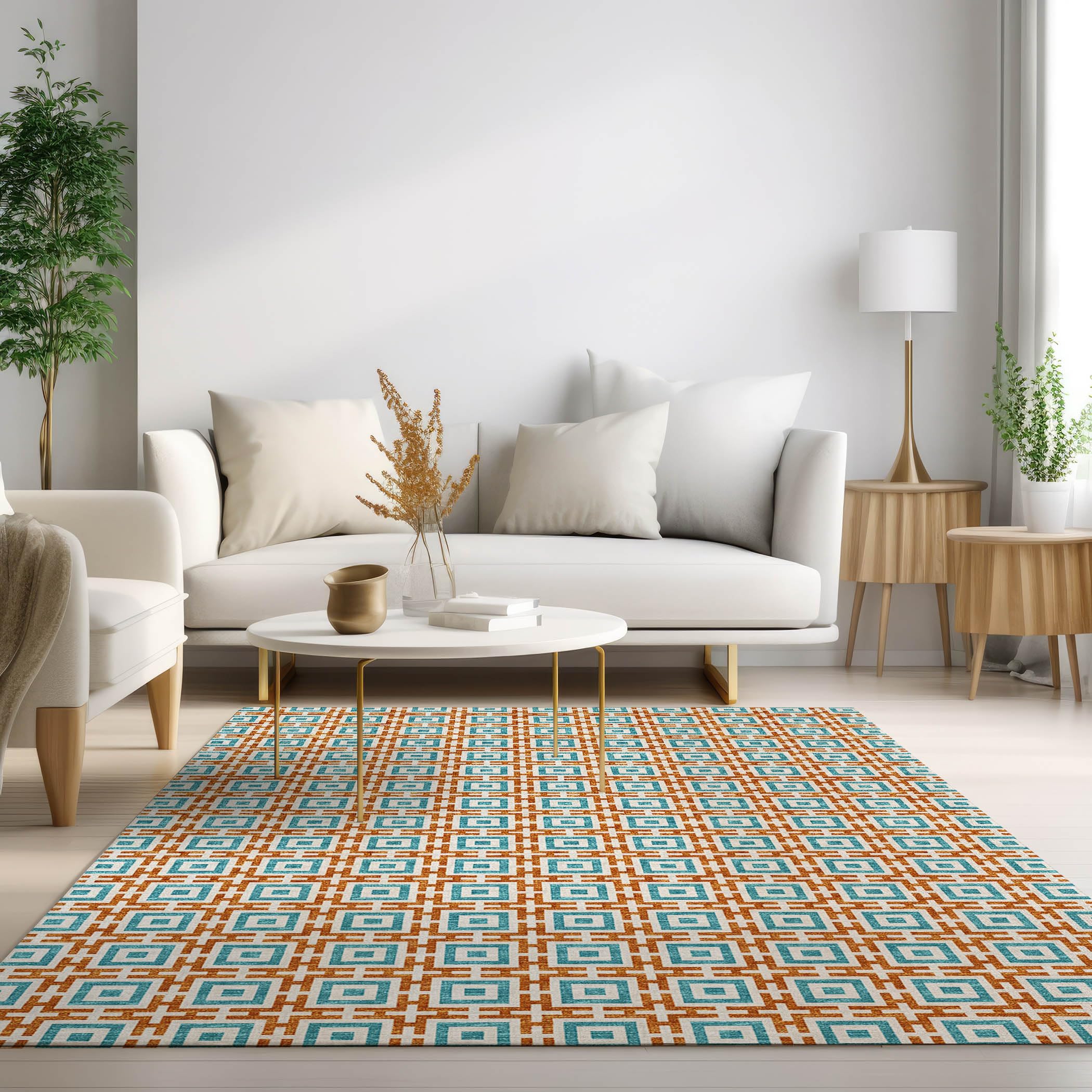Dalyn Rugs Marlo Mo1 Orange 10' X 14' Indoor Outdoor Area Rug, Easy Clean, Machine Washable, Non Shedding, Bedroom, Living Room,