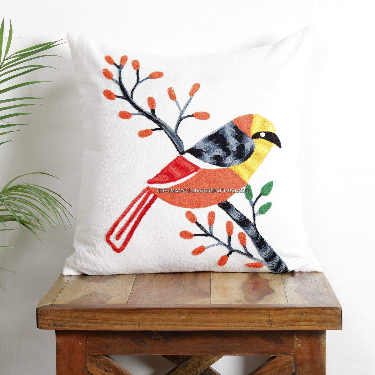 Ravaiyaa  Attitude Is Everything Classic Suzani Embroidery Pillow Cushion Cover Cotton Cushion Case Pillow Sham Sofa Car Decora