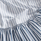 Nautica- King Sheet Set, Cotton Percale Bedding Set, Crisp & Cool, Lightweight & Breathable (Harmead Navy, King)