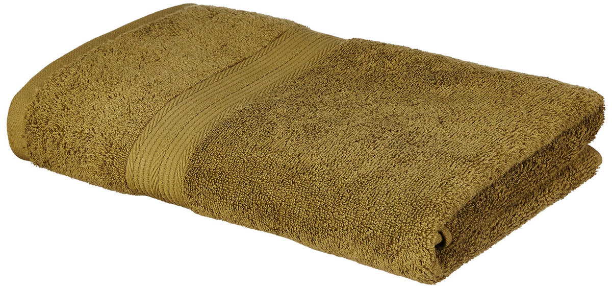 Amazon Brand  Solimo 100% Cotton Bath Towel, 500 GSM (Olive Green)