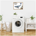Whale by Madeline Jeppesen Framed Canvas Wall Art Print
