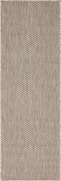 Unique Loom Collection Casual Transitional Solid Heathered Indoor/Outdoor Flatweave Area Rug (2' X 6' 1' Runner, Beige/Ivory)