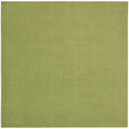 Nourison Essentials Indoor/Outdoor Green 5' X Square Area -Rug, Easy -Cleaning, Non Shedding, Bed Room, Living Room, Dining Room, Backyard, Deck, Patio (5 Square)