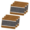 Kuber Industries Microfiber Pack of 6 AntiSkid WaterAbsorbent Door Rectangular Mats for Home,16x24 Inch Durable Main Entrance 