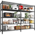 REIBII 5 Tier Storage Shelves 1400LBS Wire Shelving Unit Metal Shelving for Storage Rack Shelves for Storage Heavy Duty Garage S