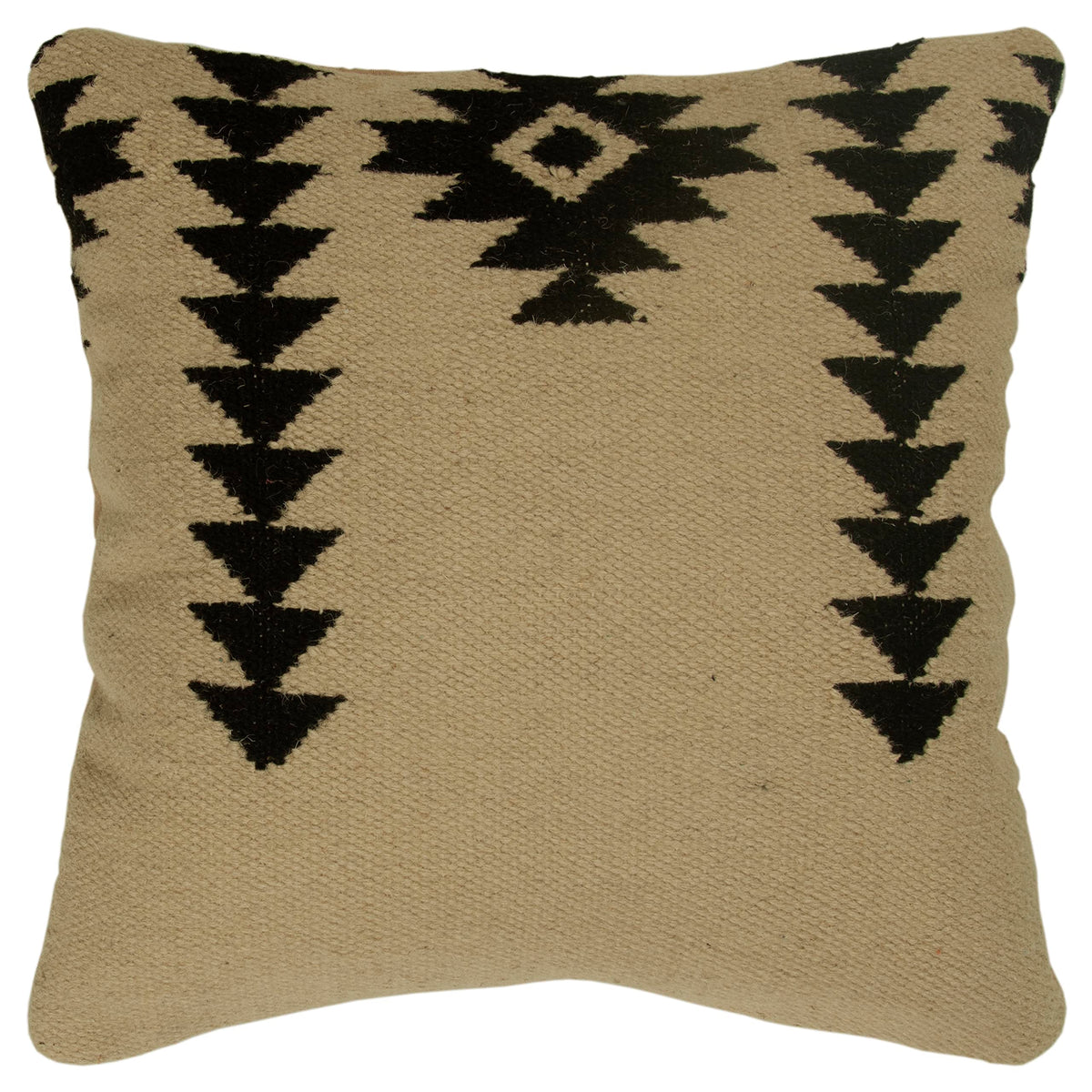Rizzy Home T05807 Decorative Pillow, 18 X 18 In, Black/White/Neutral
