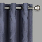 Eclipse Caprese Blackout Thermal Insulated Grommet Top Curtains - Indigo - 52" x 108"