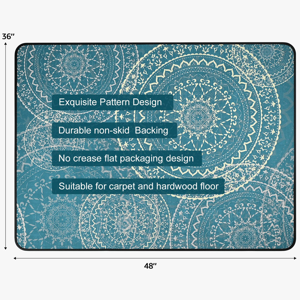 Placoot Heavy Duty Office Chair Mat For Carpet & Hardwood Floors, 48' X 36' Weight 3.5 Lbs Highly Premium Quality Floor Mat, Desk Chair Mat For Carpeted Floors And Hardwood Floor For Home Office