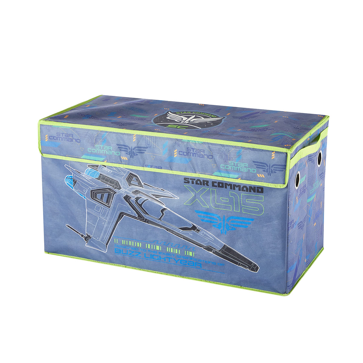 Idea Nuova Pixar Lightyear Collapsible Childrens Toy Storage Trunk, Durable with Lid