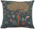Charlotte Home Furnishings Inc. Kelmscott Tree Blue Square Throw Pillow Cover - 19 X 19 Decorative Boho Cushion Case For Europea