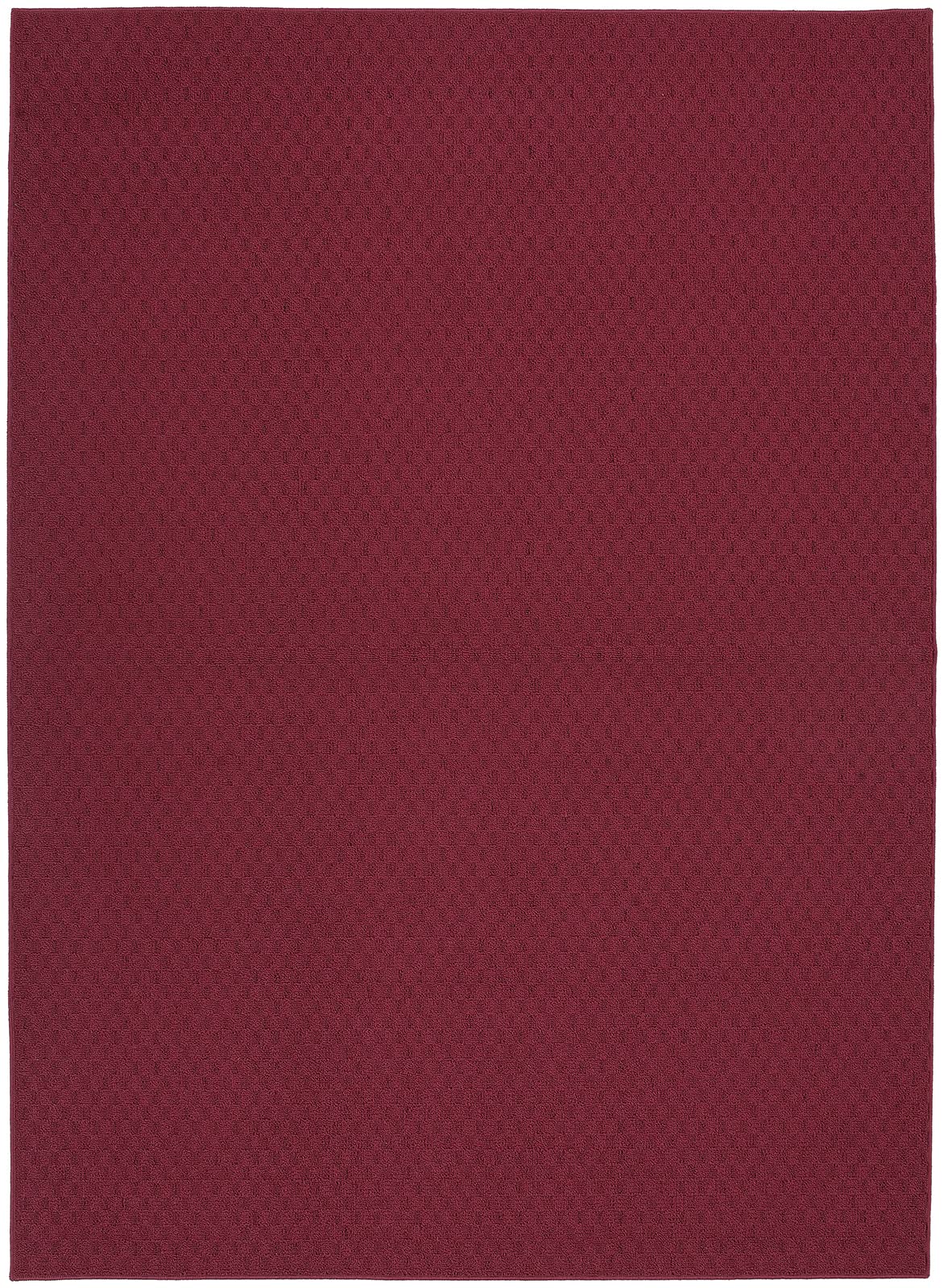 Garland Rug Town Square Chili Red 76 x 96 Stain Resistant Indoor Area Rug
