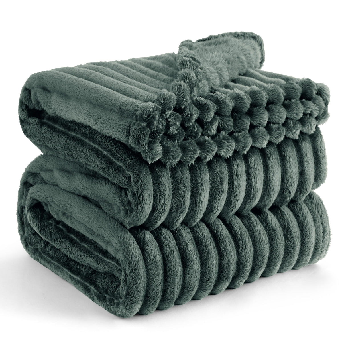 Bedsure Mallard Green Fleece Blanket For Couch - Super Soft Cozy King Blankets For Women, Cute Small Blanket For Girls, 108X90 I