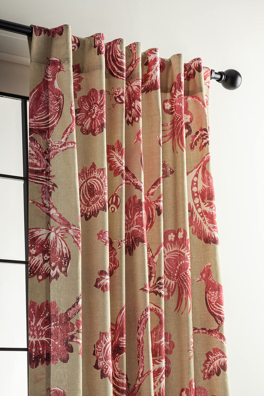 Maison D' Hermine Bowral 100% Cotton Curtain Two Panel Curtains For Living Rooms Bedrooms Offices Tailored With A Rod Pocket & L