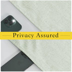 Nicetown Privacy French Door Curtains, Rich Linen Thermal Insulated 100% Blackout Door Window Curtains And Drapes Farmhouse Tie Up Shade For Patio Door Doorway, W26 X L80 Inch, 1 Panel, Sage Green