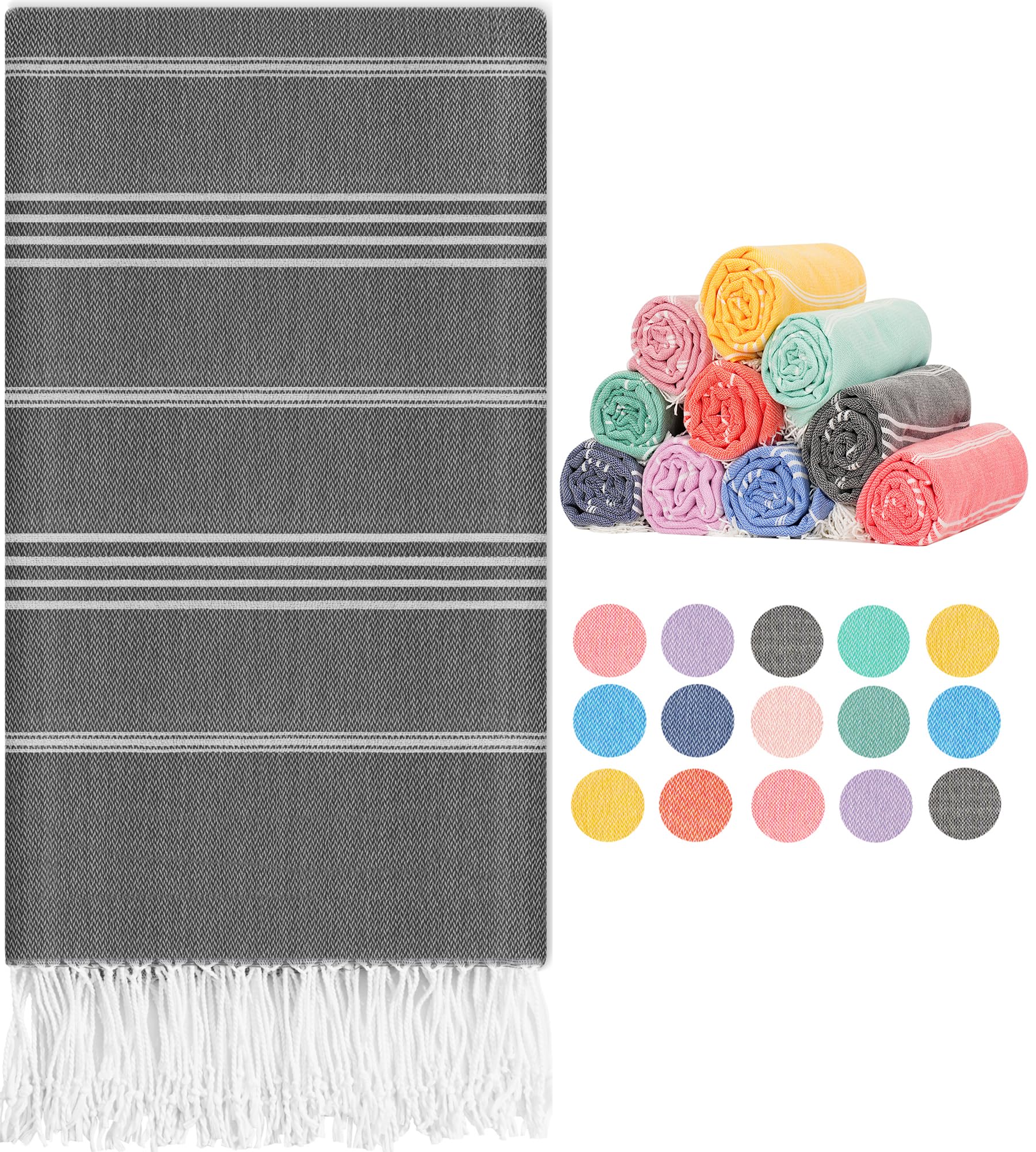 Turkish Beach Towels Adult Pool Swim Bathroom Towel Oversized Sand Free Quick Dry Lightweight Extra Large Cloud Summer Vacation 