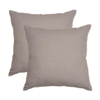 RELY+ Cotton Throw Pillow Covers 16X16 Inchs Set of 2 Gray Decorative Zippered Cases for Couch Bedroom Sofa Farmhouse Living Roo