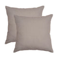 Rely+ Cotton Throw Pillow Covers 24X24 Inchs Set Of 2 Gray Decorative Zippered Cases For Couch Bedroom Sofa Farmhouse Living Roo