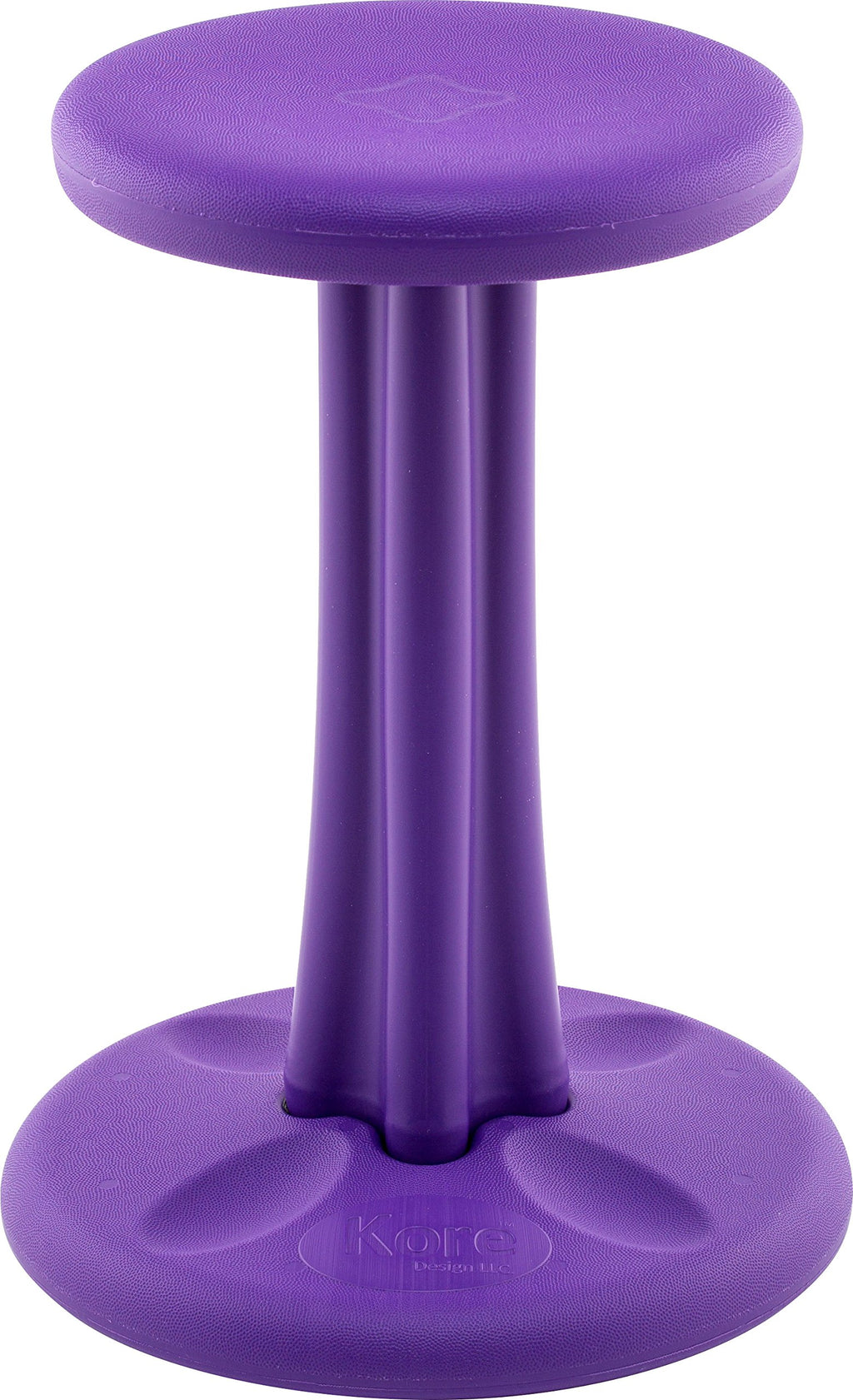 KORE DESIGN Wobble Stool Chair, Girls + Boys Kid Desk Stools, Ergonomic Small Office Chairs, Flexible Seating for Active Kids, ADD/ADHD, Classroom, School, Home, Pre-Teen (18.7in) Age 10-11 yr, Purple