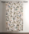 Maison D' Hermine 100% Cotton Curtain - 50'X124' Beige Decorative Curtain - Aesthetic Curtains For Farmhouse, Kitchen & Bedroo