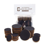 Couch Clamp Furniture Pads (24 Pack) - No-Slip Rubber Grips For Sectional Couches And Furniture - Adhesive Floor Protectors With Anti-Skid Rubber Feet - Prevents Scratches, Floor Damage, And Slippage