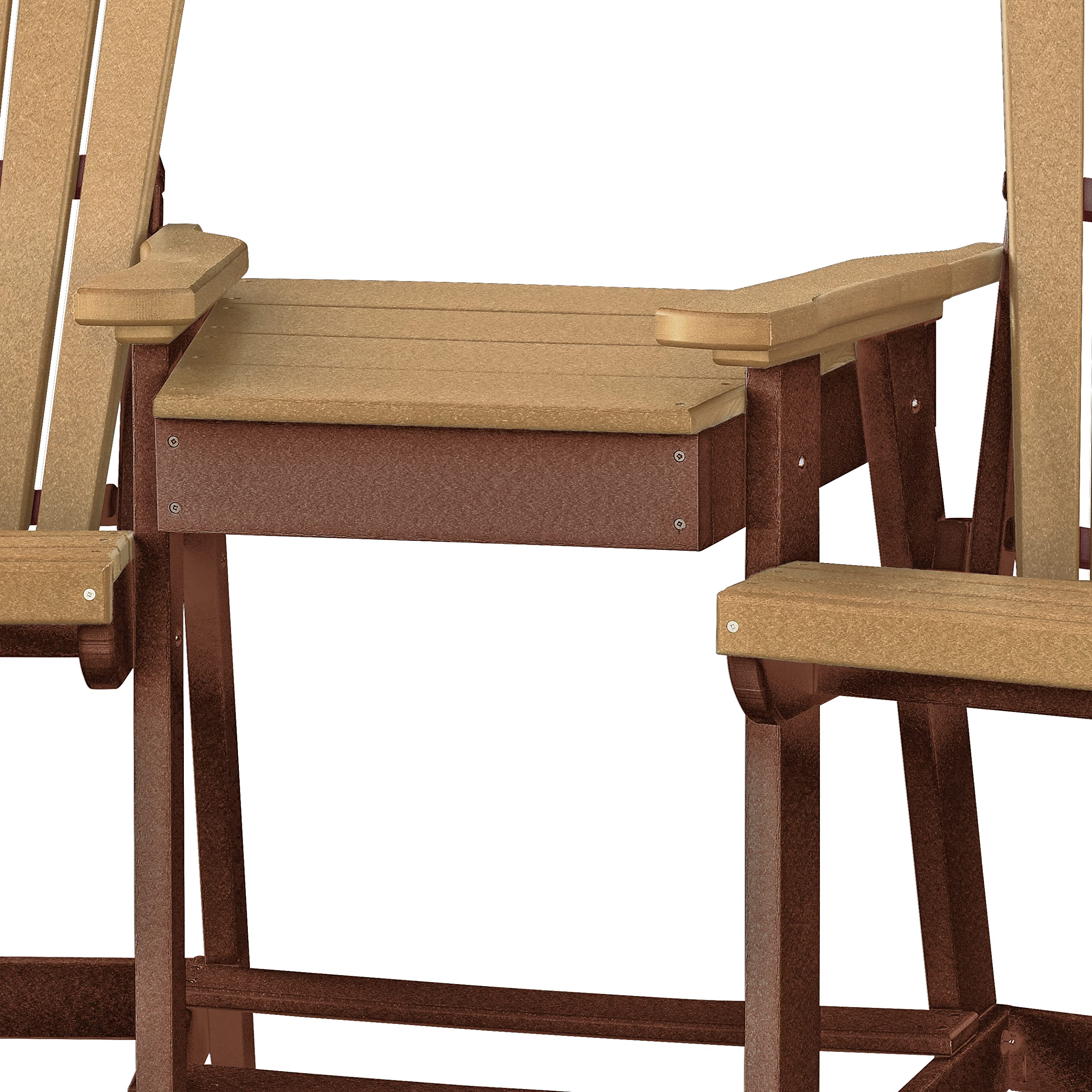 American Furniture Classics Counter Height Settee Table Combo, Cedar and Tudor Brown