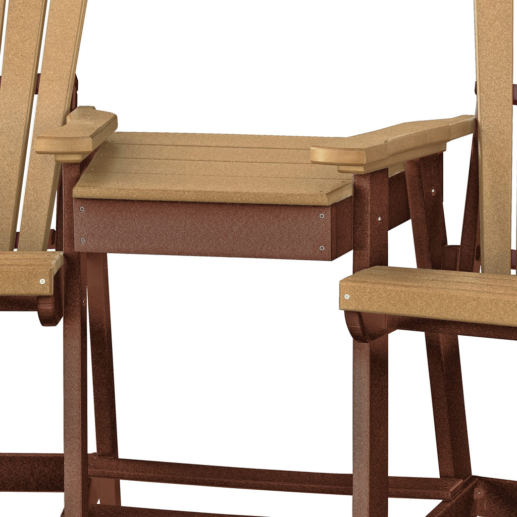 American Furniture Classics Counter Height Settee Table Combo, Cedar and Tudor Brown