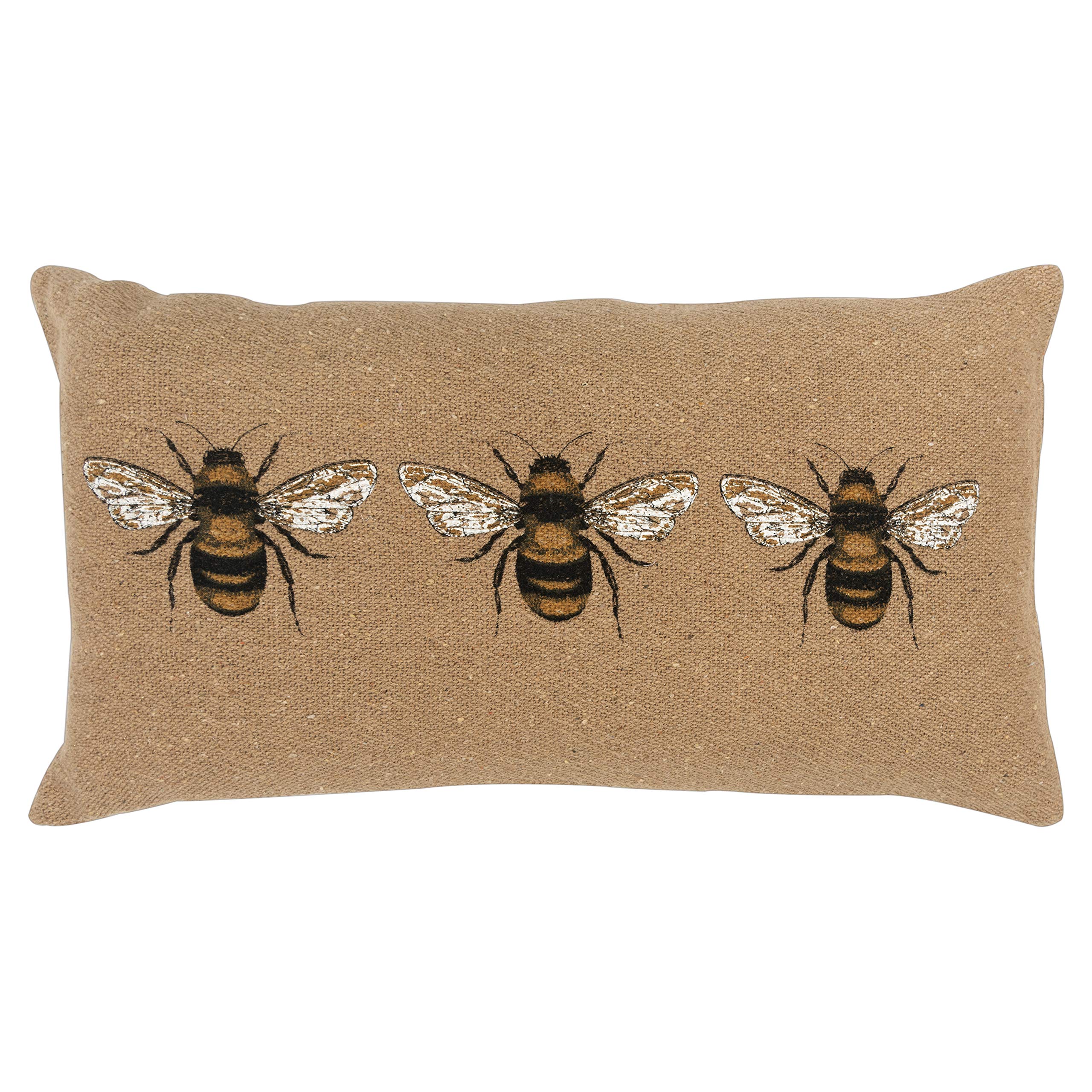 Rizzy Home 14" x 26" Poly Filled Pillow with Cotton Cover in Natural