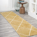 JONATHAN Y SEU102E-28 Cole Minimalist Diamond Trellis Indoor Area -Rug Modern Contemporary Casual Easy -Cleaning Bedroom Kitchen