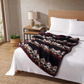 Wrangler - Blanket, Super Soft Bedding with Sherpa Reverse, Yellowstone Inspired Throw Blanket for Couch or Bed (Mountain Fog Br