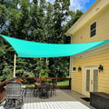 Tang Sun Shades Depot Sun Shade Sail 9' X 11' Green Turquoise Canopy Rectangle Shade Sail U*V Block For Patio Garden School Park