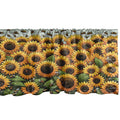 Ambesonne Sunflowers Window Valance Pack Of 2, Summertime Inspired Farmhouse Floral Huddle With Leaves And Bees Print, Rod Pocket Curtain Valances Kitchen Bedroom, 54' X 12',Mustard Reseda Green