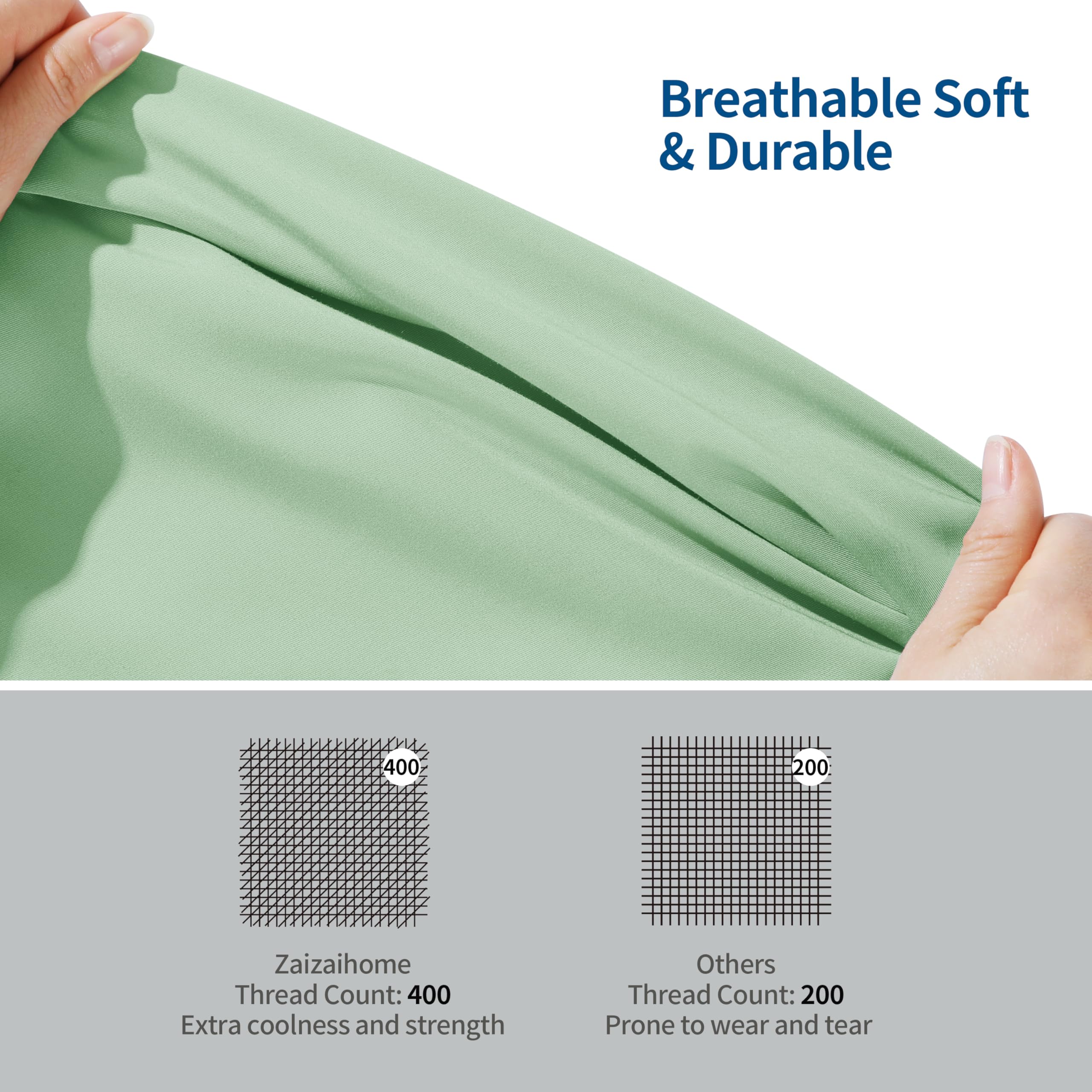 Bamboo Viscose Cooling Fitted Sheet Cal King Size Only, 400 Thread Count, 16'' Deep Pocket Cooling Bottom Sheets For Hot Sleeper