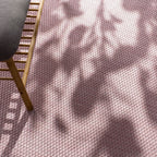 Solid Outdoor Rug For Patio Or Balcony Waterproof In Mottled Pink, Size: 5'3' X 7'3'
