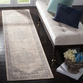 SAFAVIEH Brentwood Collection Runner Rug - 2 x 20, Cream & Grey, Medallion Distressed Design, Non-Shedding & Easy Care, Ideal 
