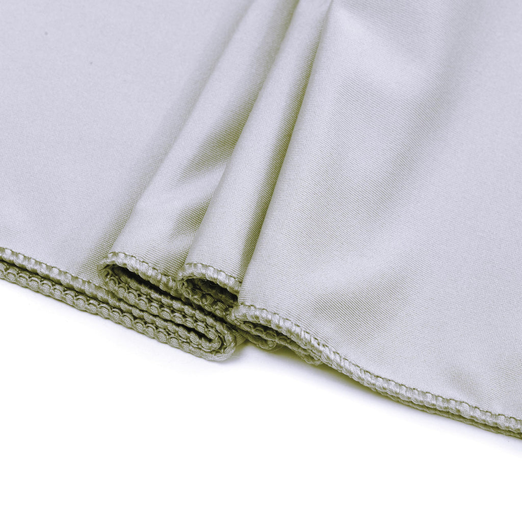 Mds Pack Of 25 Spandex Chair Sashes Bow Sash Elastic Chair Bands Ties Without Buckle For Wedding And Events Decoration Lycra Slider Sashes Bow - Light Silver