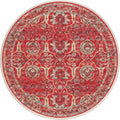 Marbella Mb5 Red Traditional Rug Round 6' X 6'
